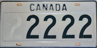Canada Plate 22222